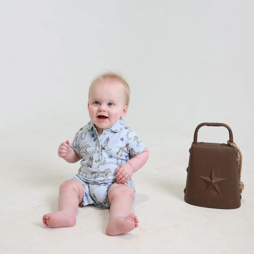 Baker Shortie Romper | Headed West Boys