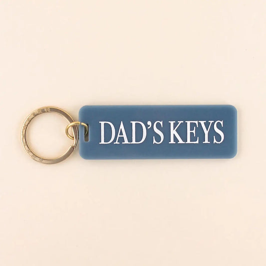 Dad's Keys Rectangle Keychain