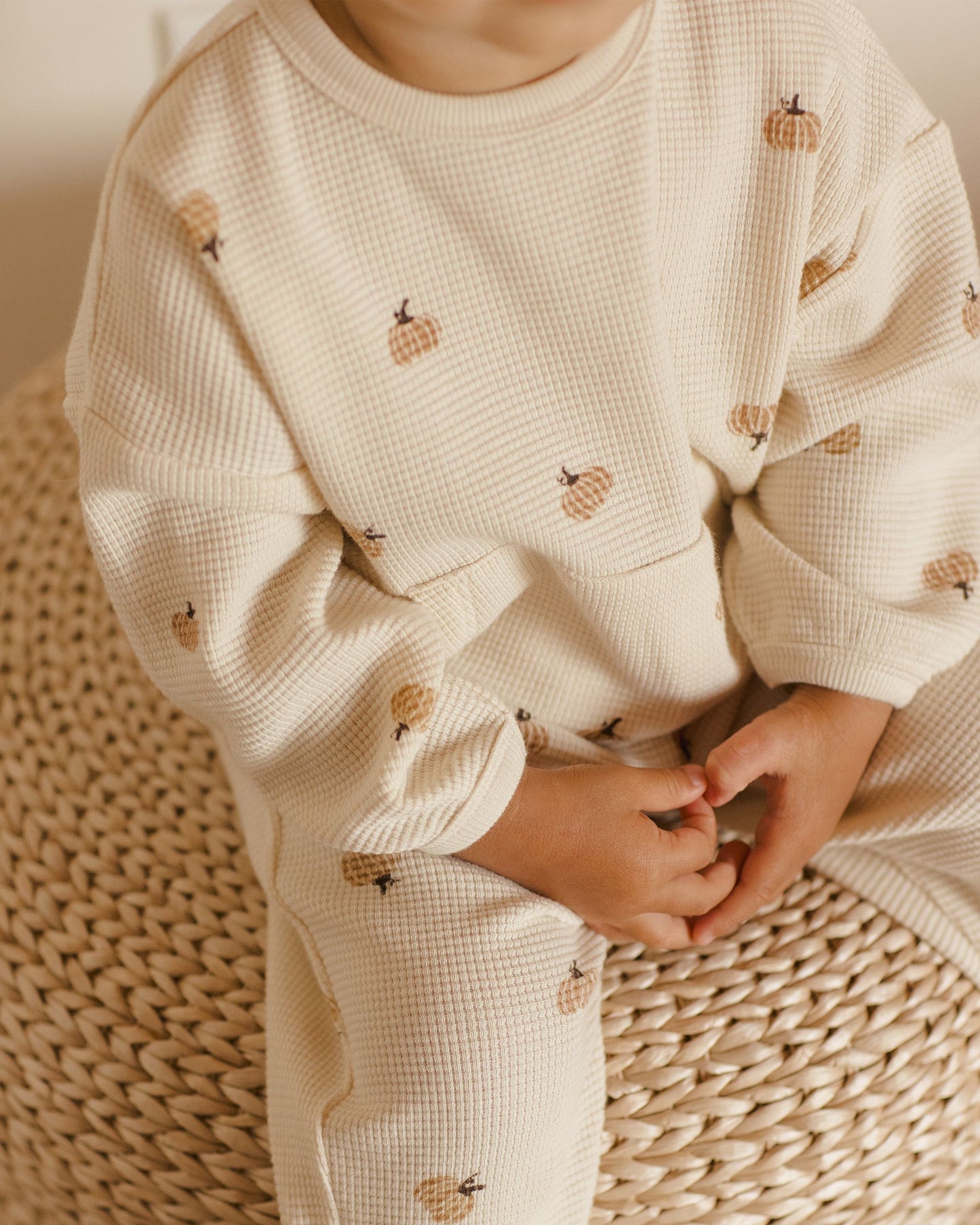 Waffle Slouch Set | Pumpkins