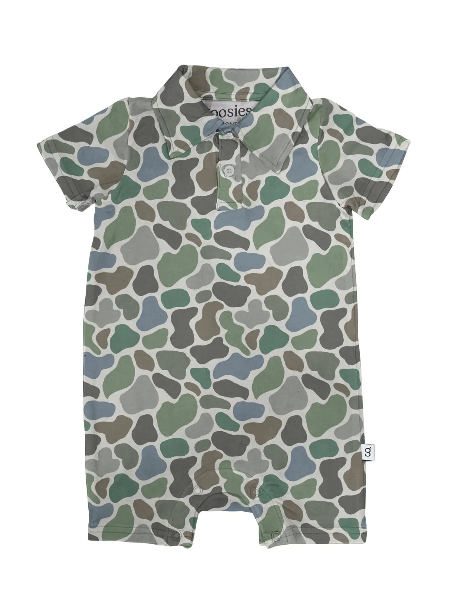 Pebble Camo - Polo Romper