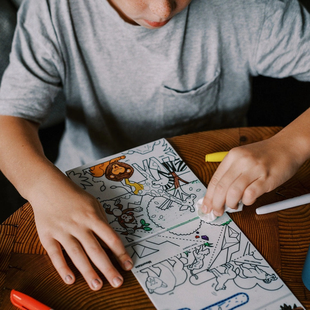 Habitats Above & Below Tales - Reusable Coloring Book