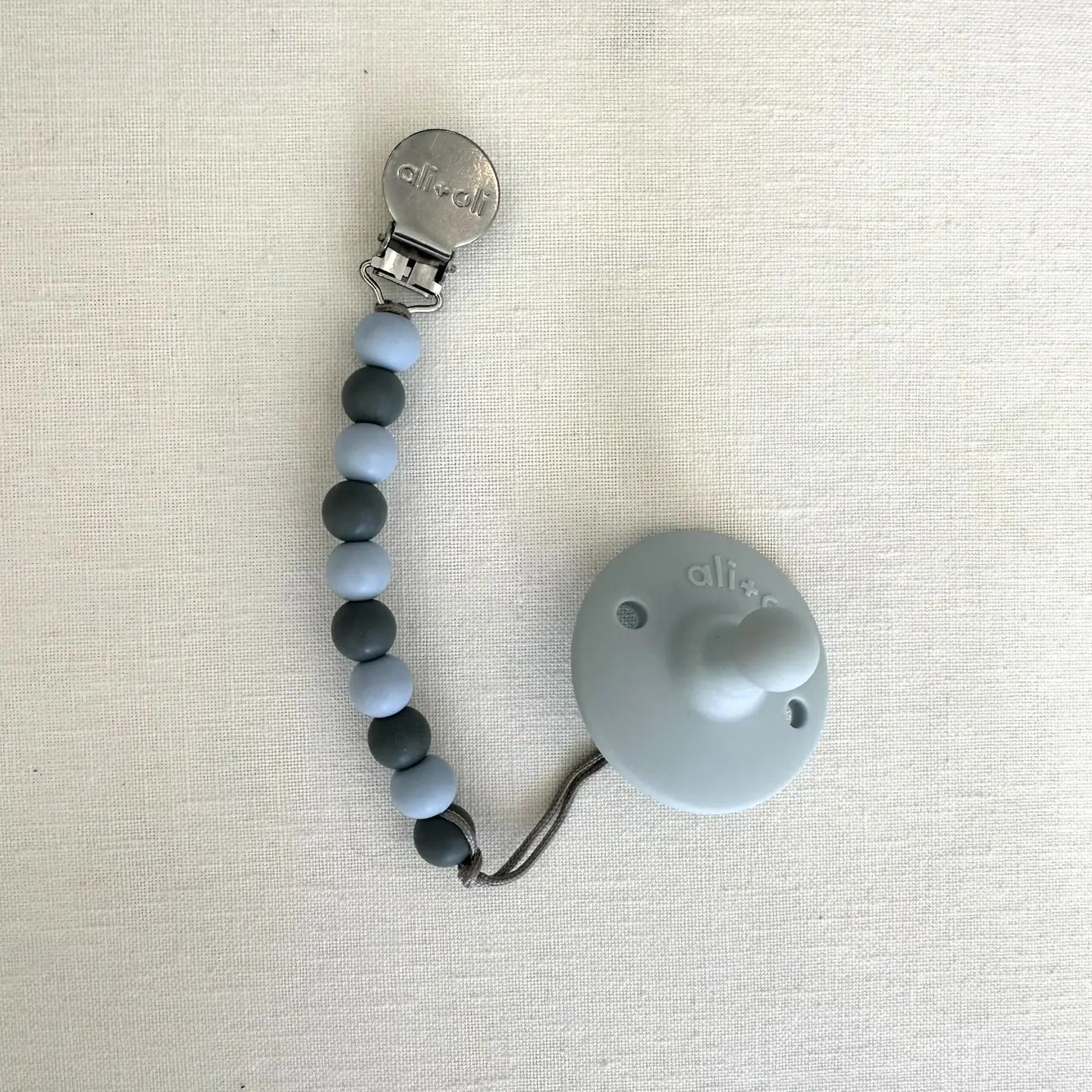 Silicone Pacifier Clip | Iron