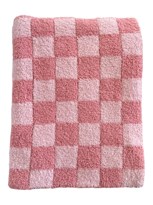 Phufy® Checkerboard Blanket - Strawberry/Carnation