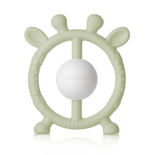 Giraffe Teething Rattle | Sage