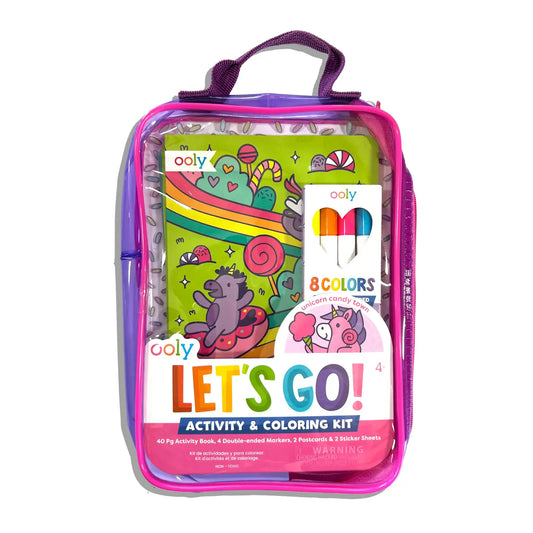 Let's Go!: Activity & Coloring Kit - Unicorn Candy Town
