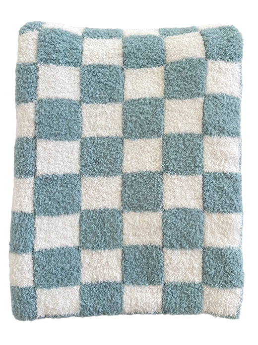 Phufy® Checkerboard Blanket - Powder