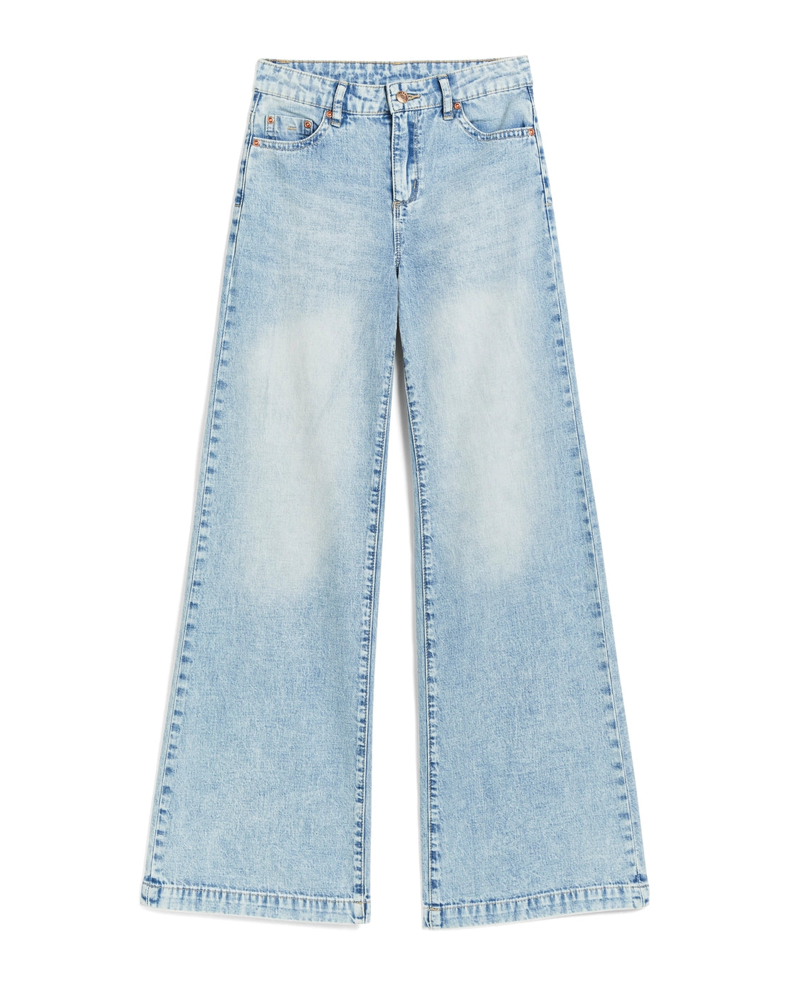 High Rise Wide Leg Jean | Light Indigo