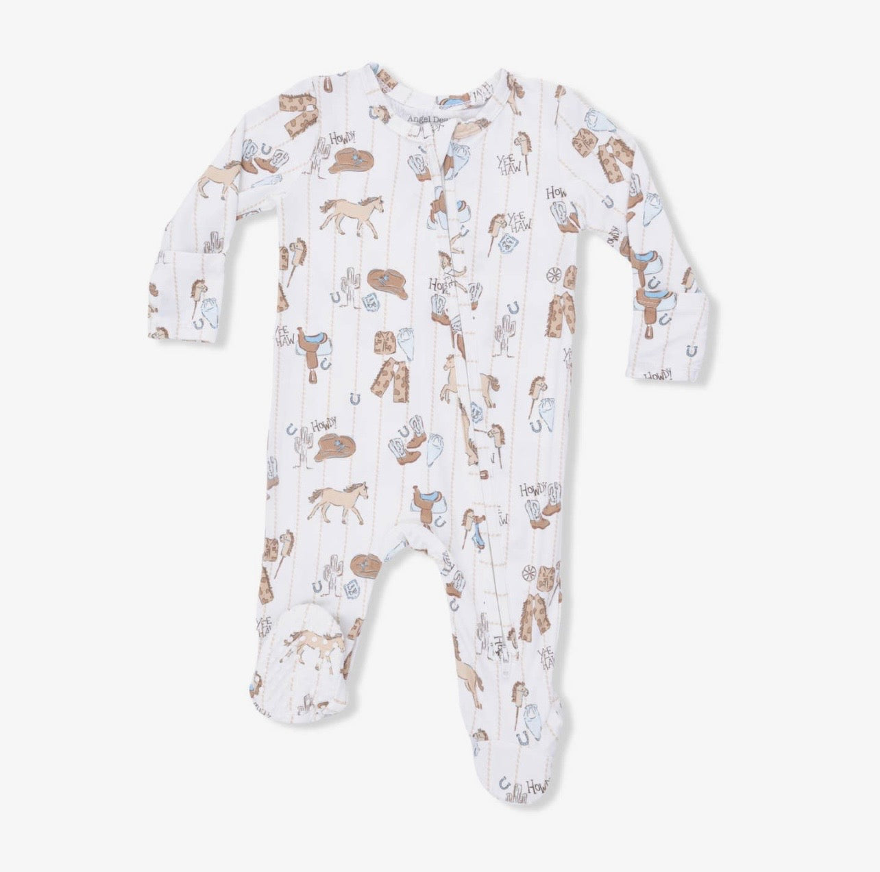 Cowboy Nursery - 2 Way Zipper Footie