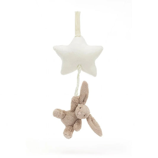 Bunny Star Musical Pull | Beige