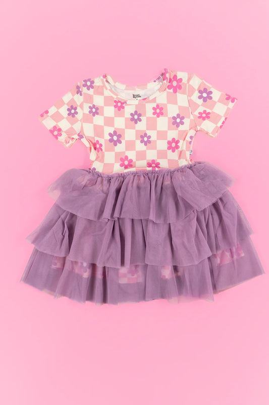 Tutu Dress | Wavey Daisy Checkers