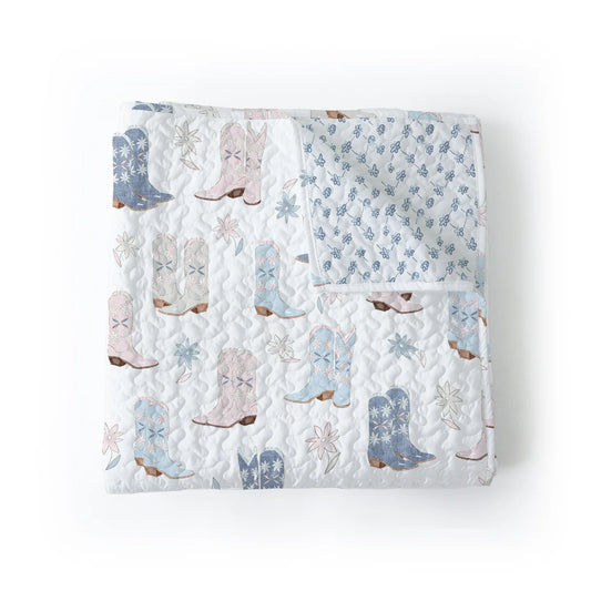 Baby Blanket | Daisy Boots Pastel