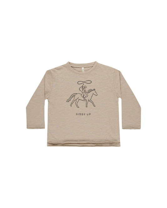 Raw Edge Long Sleeve | Giddy Up