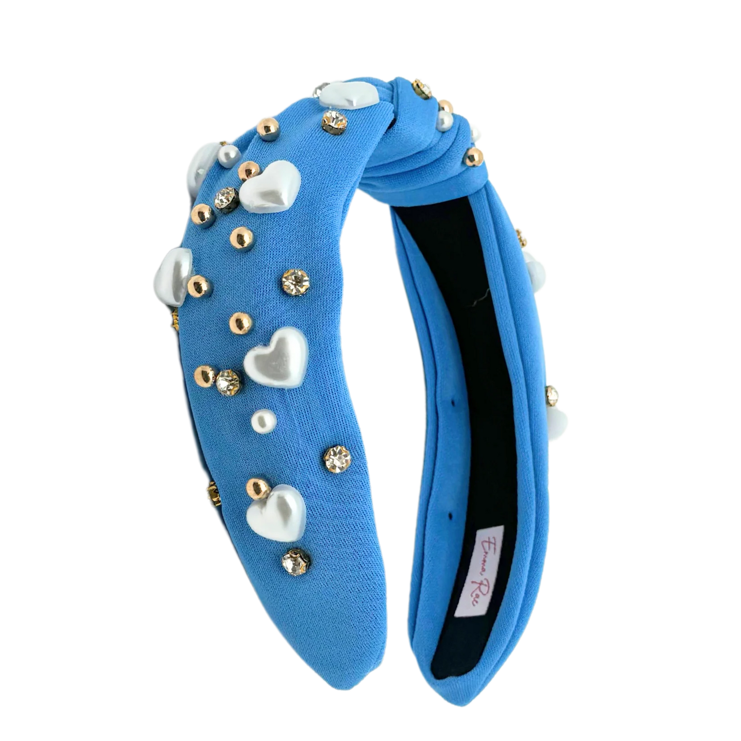 Heart Pearl Knotted Headband