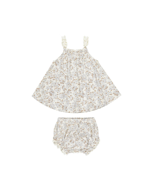 Swing Top + Bloomer Set | Blue Ditsy