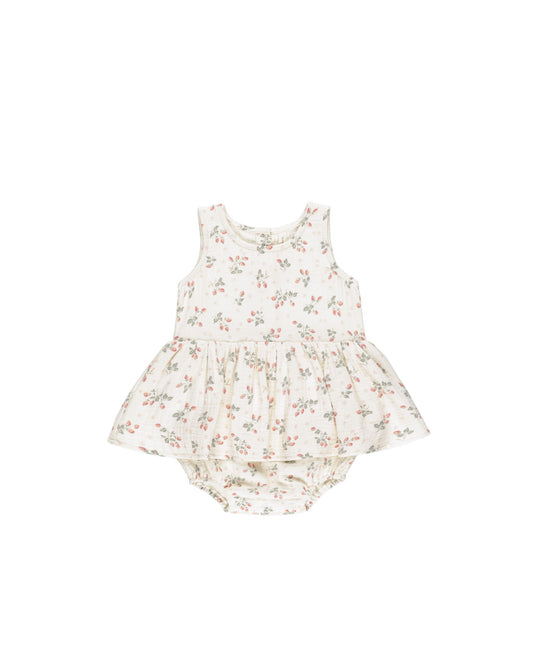 Skirted Tank Romper | Strawberries