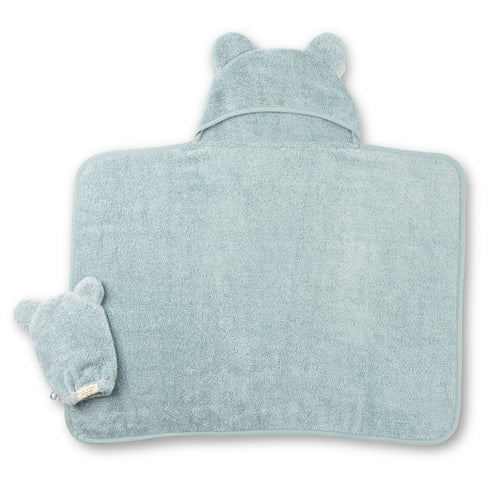 Hooded Towel + Mit Set | Fog