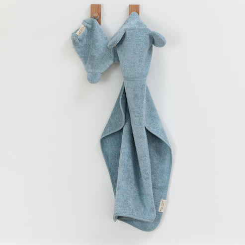 Hooded Towel + Mit Set | Fog