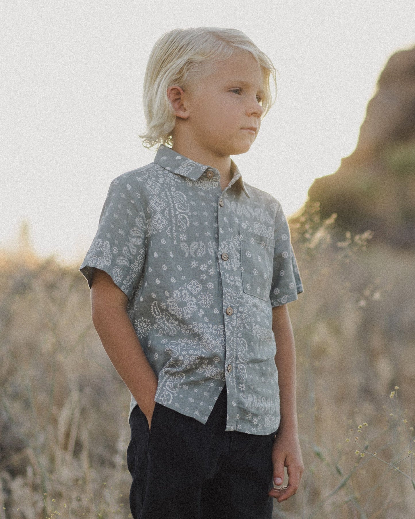 Collared Short Sleeve Shirt | Laurel Bandana