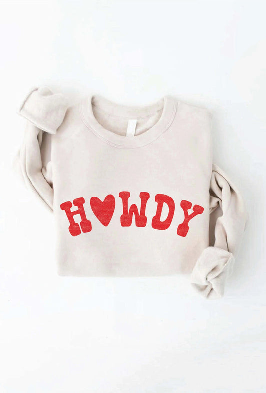 Kids Howdy Sweatshirt | Oat