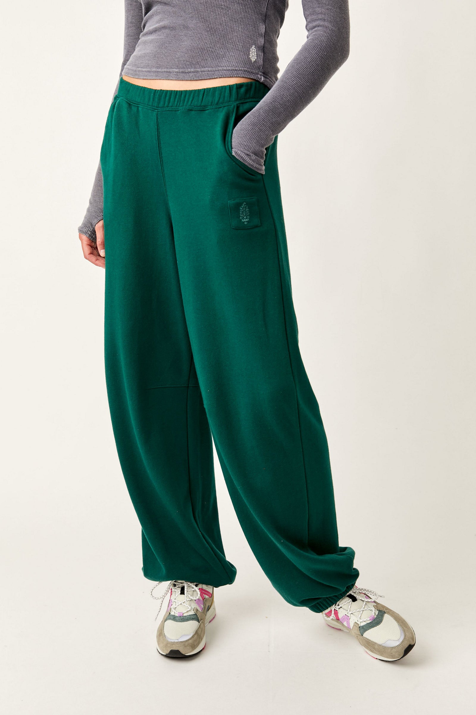 Warm Down Pants - Emerald