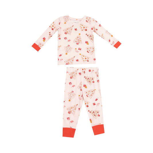 Loungewear Set | Christmas Trees Pink