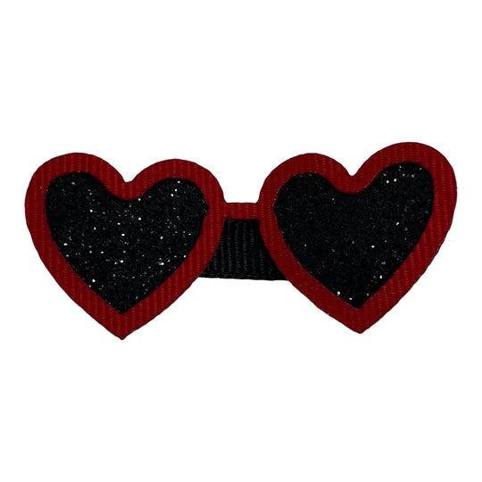 Hair Clip | Heart Glasses