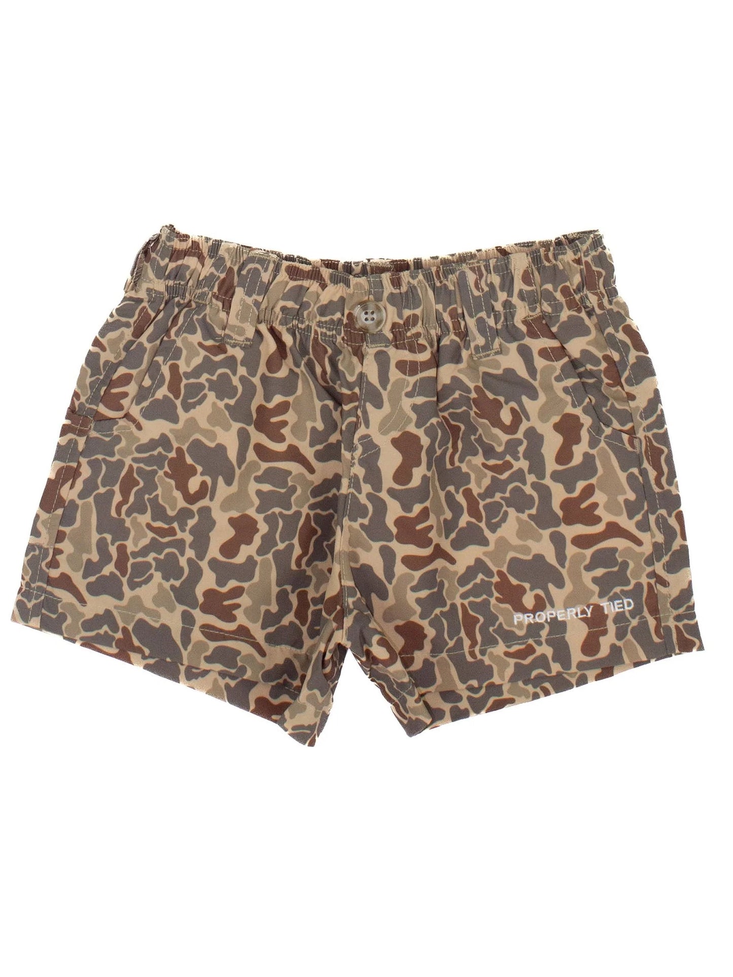 Boys Mallard Short Vintage Camo