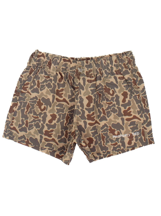 Boys Mallard Short Vintage Camo