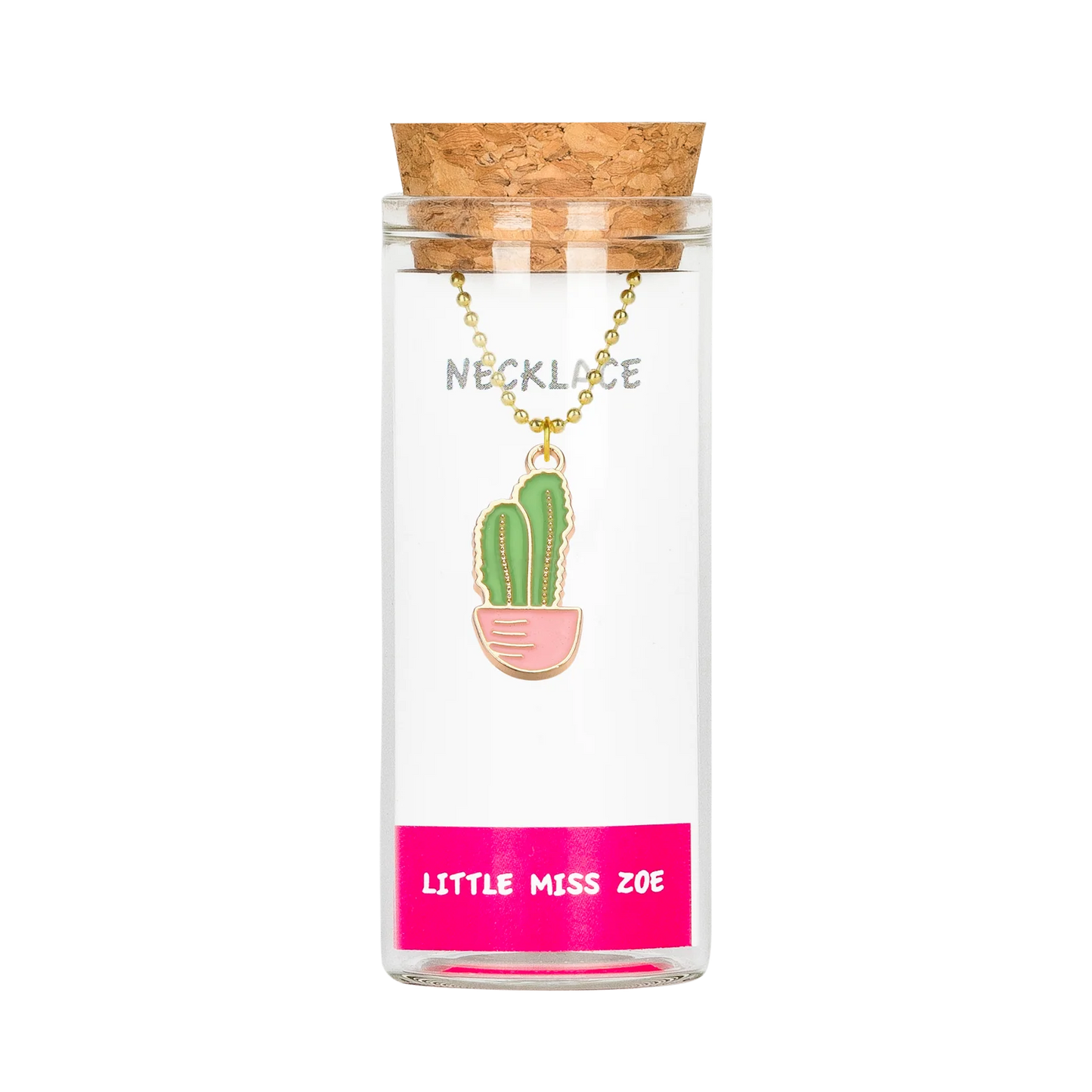 Cactus Necklace in a Bottle