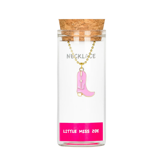 Cowgirl Boot Necklace in a Bottle