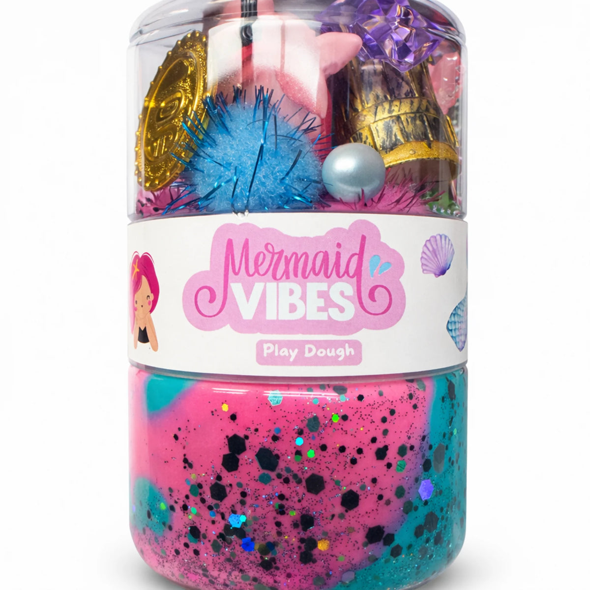 Mermaid Play Dough Jar