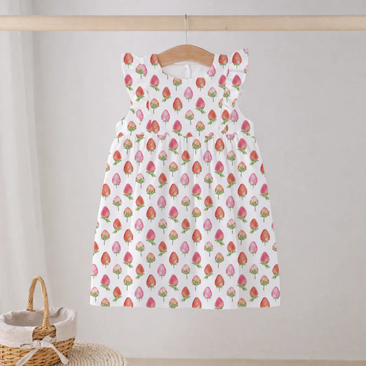 Berry Cute Organic Muslin Dress