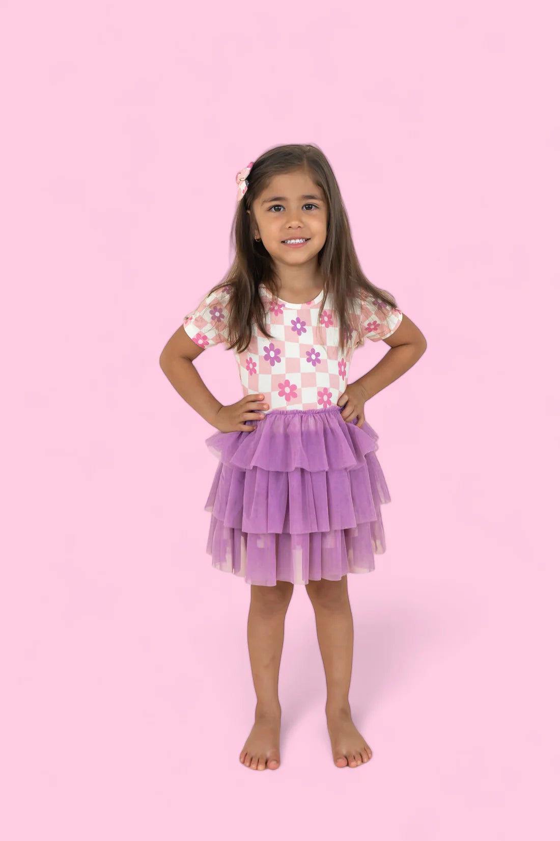 Tutu Dress | Wavey Daisy Checkers