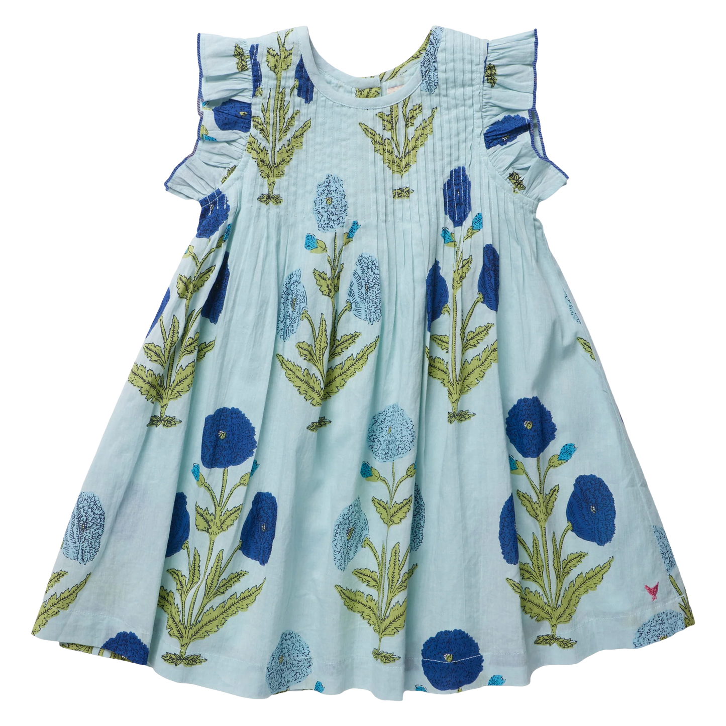 Girls Jaipur Dress | Light Blue Dandelion