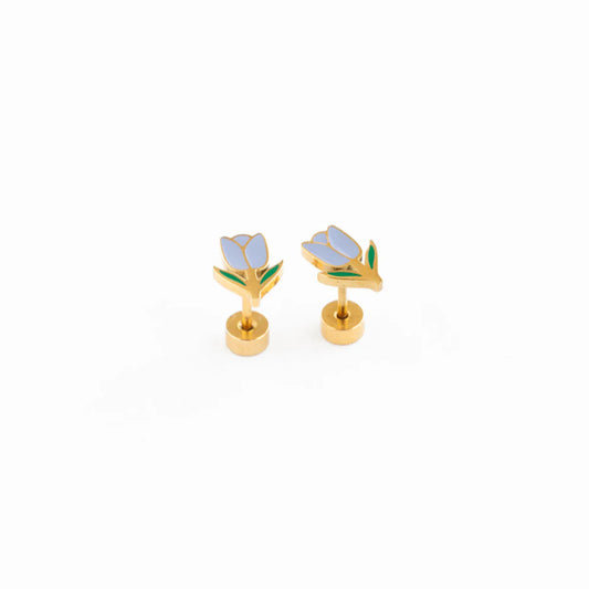 Screwback Stud - Tulip