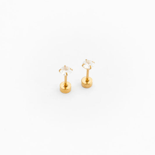 Screwback Stud - Diamond