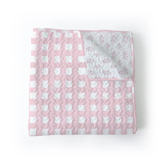Baby Blanket | Ellie Plaid Pink Baby Blanket