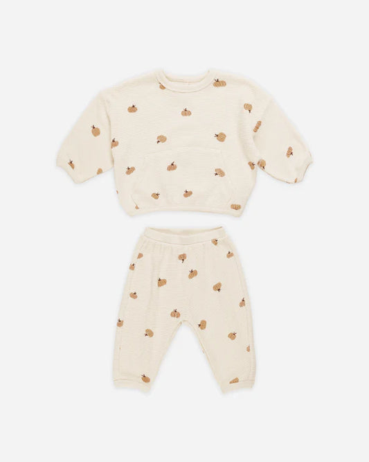 Waffle Slouch Set | Pumpkins