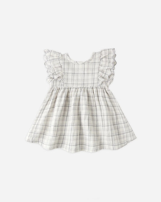 Alina Dress Blue Plaid