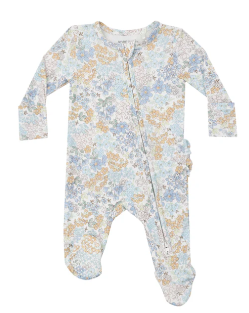 2 Way Zipper Ruffle Footie | Edith's Floral