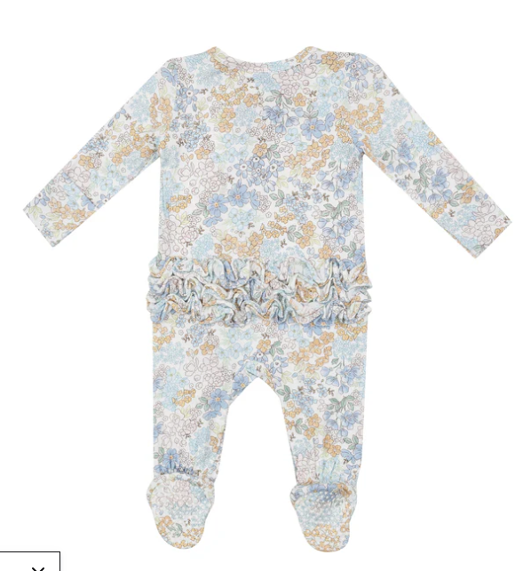 2 Way Zipper Ruffle Footie | Edith's Floral