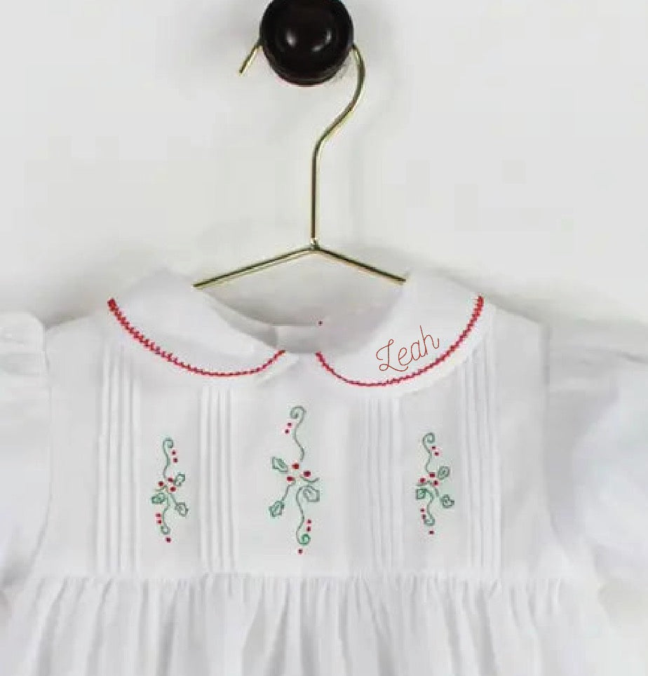Holiday Embroidered Dress