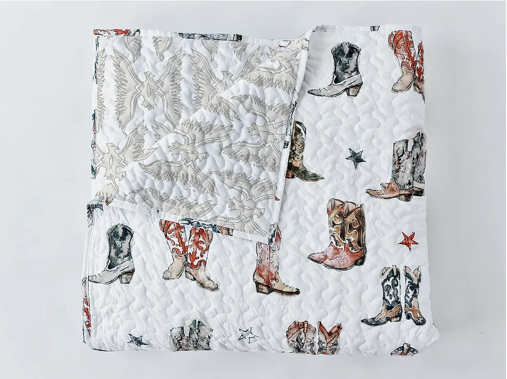 Baby Blanket |Thunderbird Boots Neutral