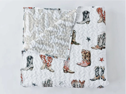 Baby Blanket |Thunderbird Boots Neutral