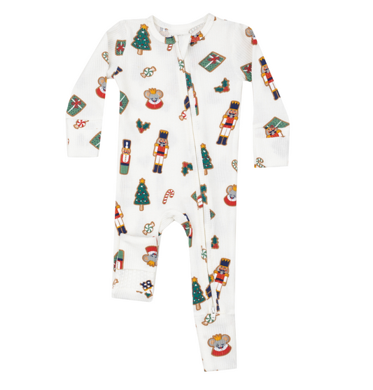 2 Way Zipper Romper | Nutcracker Cookies