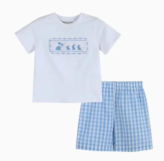 Bunny Smocked Tee & Shorts