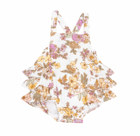 Ruffle Sunsuit | Anna May Floral