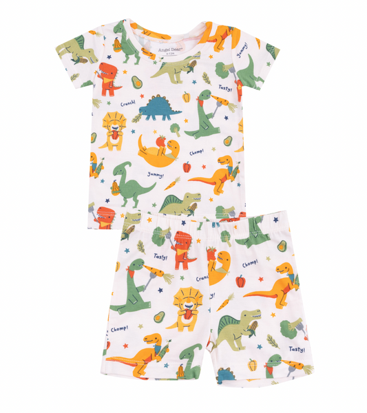 Short Loungewear Set | Veggie Dinos