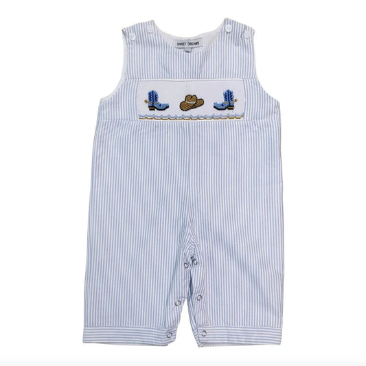 Smocked Cowboy Boots & Hat Longall