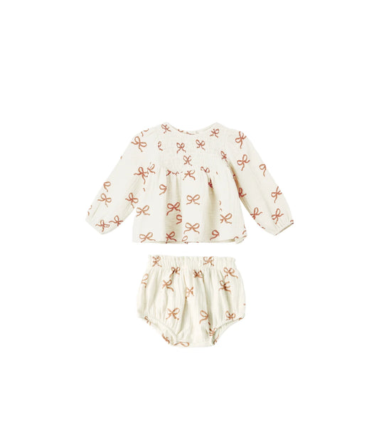 Sophia Top + Bloomer Set || Ruby Bows